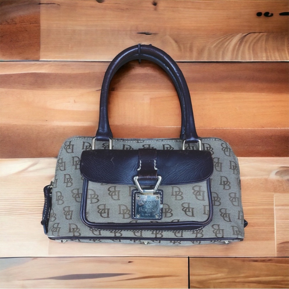 Vintage Dooney And Bourke Signature Domed Satchel
